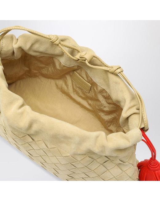 Bottega Veneta Multicolor Tapioca Nacht Staubbeutel Aus Gewebtem Wildleder