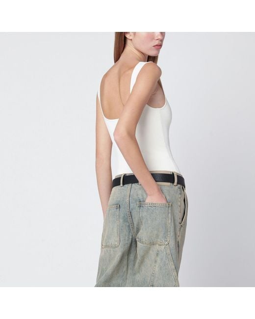 Entire studios Gray Viscose Blend Top