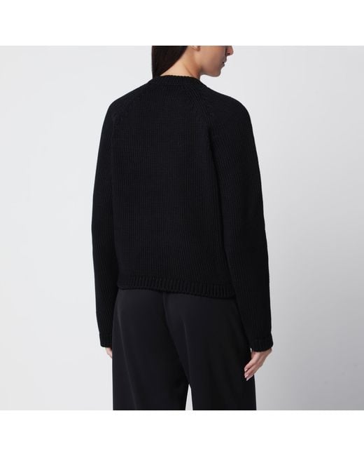 Totême  Black Organic Cotton Cardigan