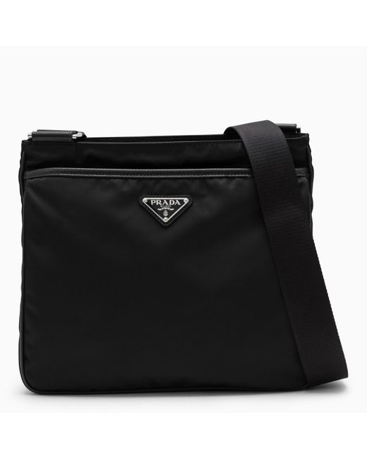 Prada Renylon Messenger Bag in Black for Men Lyst