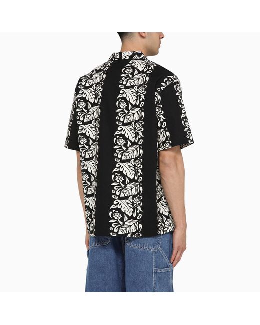 Carhartt Black S/s Floral Shirt /wax for men