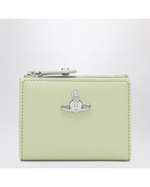 Vivienne Westwood Green Wallet With Orb Logo