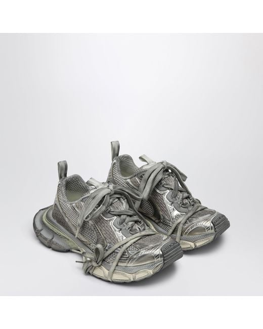 Balenciaga Gray 3Xl Eggshell Coloured Mesh Sneaker