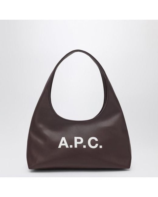 A.P.C. Purple Braune Baby Ninon Tasche
