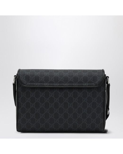 Borsa a tracolla gg media nera/grigia di Gucci in Black da Uomo