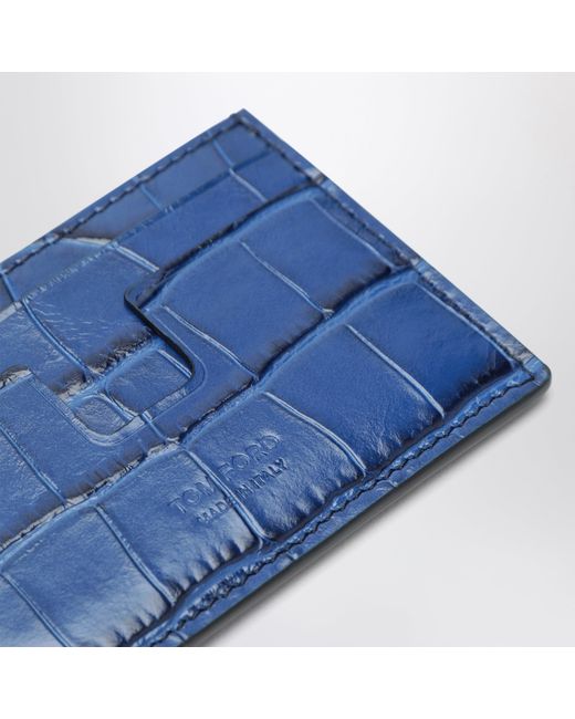 Tom Ford Blue Card Holder for men