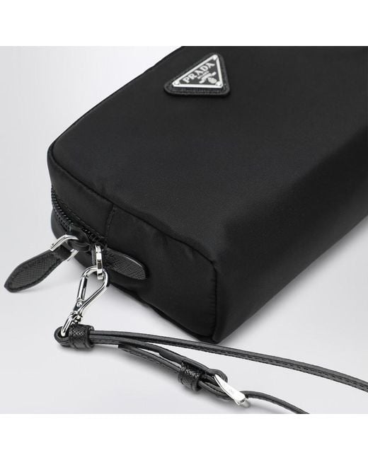 Prada Black Schwarze Mappe Aus Re-Nylon