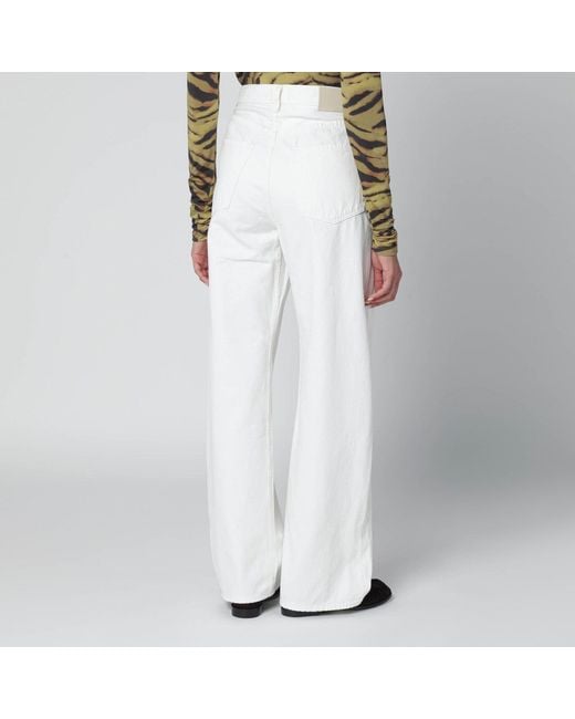 Citizens of Humanity White Pashmina Ayla Baggy Jeans