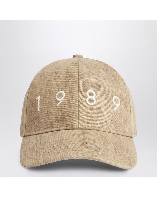 1989 STUDIO Natural Baseball Cap Denim Flock 1989 Camo for men