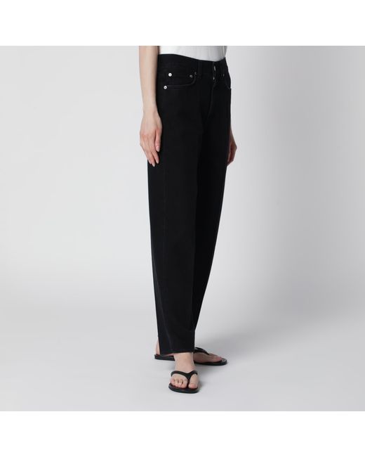 Agolde Black 80's Straight-Leg Jeans