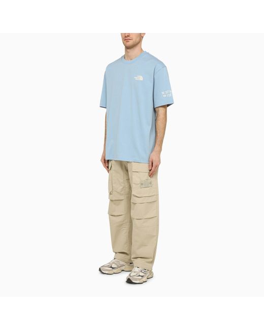 The North Face Blue T Shirt Exploring Never Stop Light for men