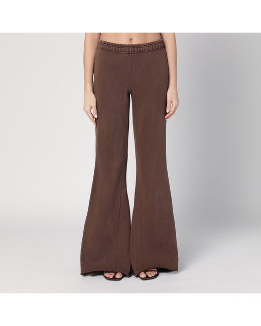 Entire studios Brown Cotton Flared Trousers