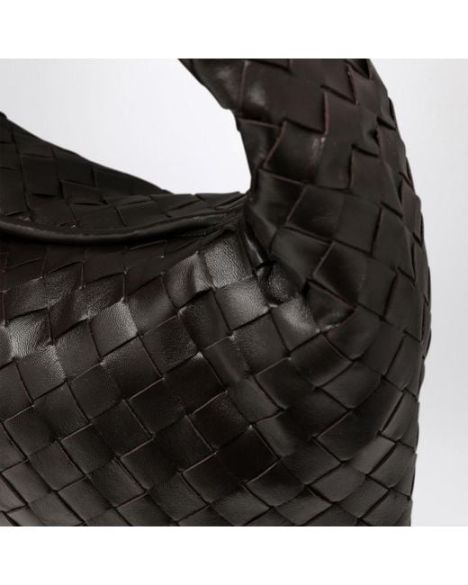 Borsa a spalla hop piccola fondant di Bottega Veneta in Black