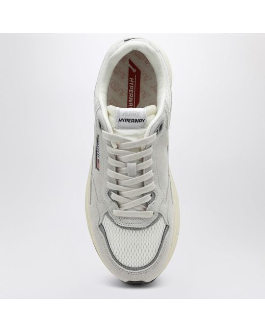 Autry White Hyperway Sneakers for men