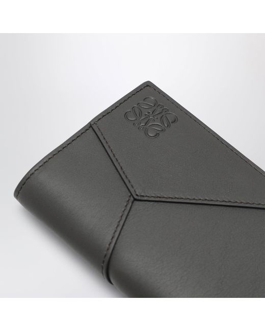 Loewe Black Puzzle Edge Bi-Fold Card Holder for men
