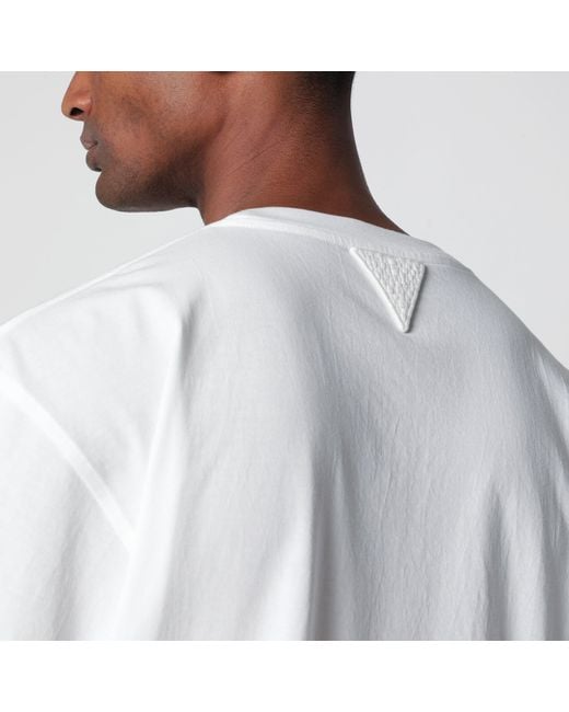 Bottega Veneta White Cotton T-Shirt for men