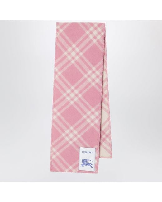 Sciarpa Check Rosa di Burberry in Pink