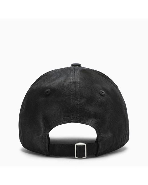 44 Label Group Black Visor Hat With Logo Embroidery for men