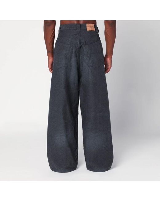 Balenciaga Black Jogger Pants Trompe L?Oeil Anthracite for men