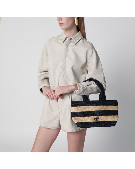 Patou Black Trapeze Pm Shopping Bag
