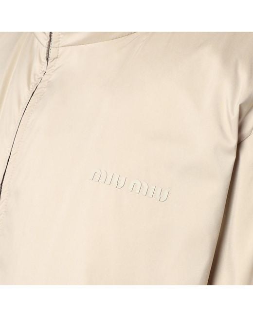Miu Miu Natural Wendbare Daunenjacke