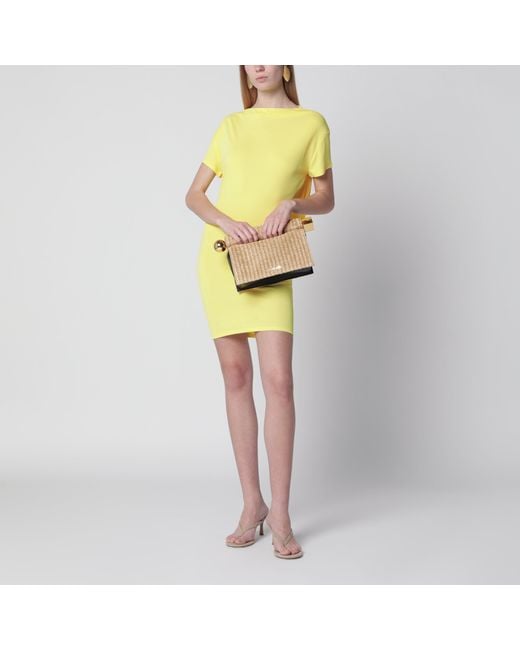 Jacquemus Yellow Mistral Viscose Jersey Dress