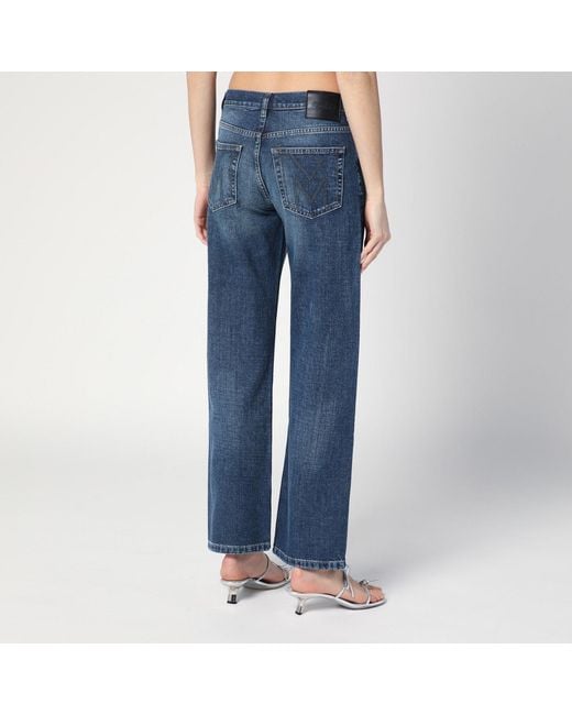 Marc Jacobs Blue Washed-Effect Jeans