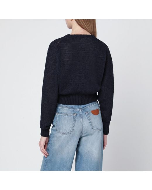 Chloé Blue Alpaca-Blend Sweater