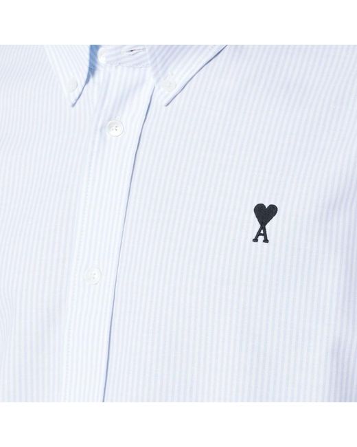 AMI /white Striped Shirt Ami De Coeur for men