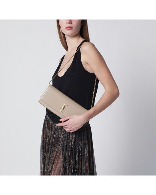 Saint Laurent Natural Kate Clutch