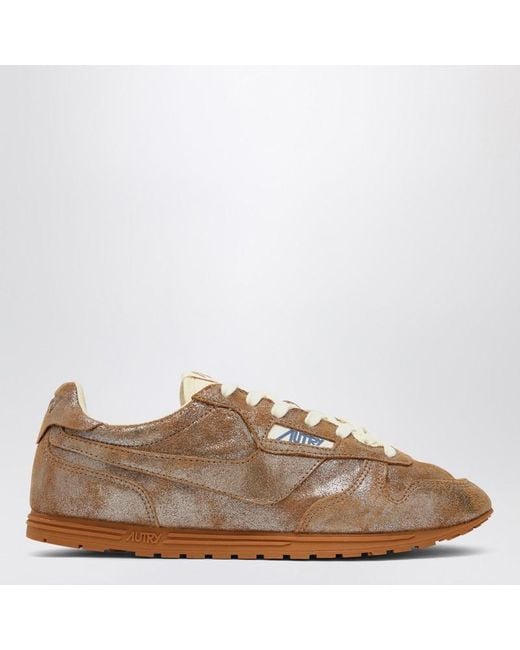 Autry Brown Metallic Ivory Windspin Sneaker