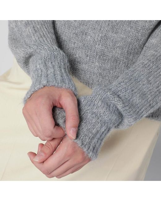 Jil Sander Gray Light Wool Blend Sweater