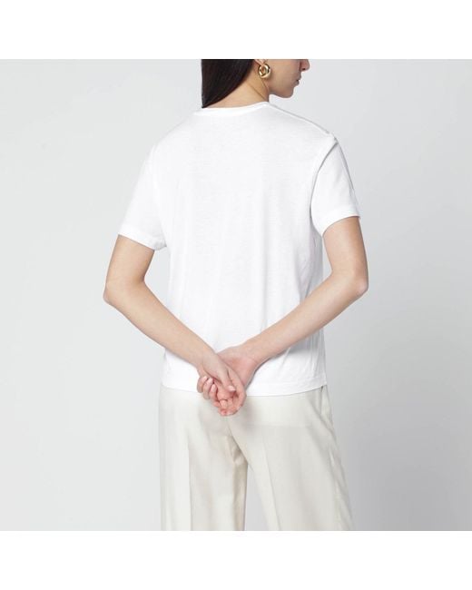 Totême White Organic Cotton-Blend T-Shirt