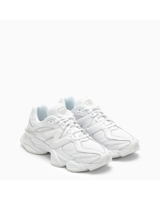 New Balance White Low 9060 Sneakers