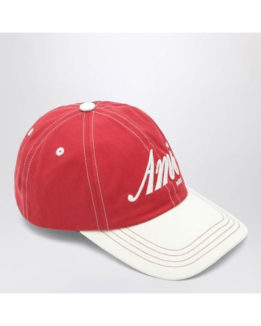 AMI Red Signature Cap for men