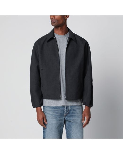 Blouson Con Zip di Auralee in Black da Uomo