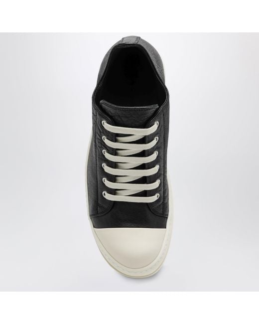 Rick Owens Black Low Sneaks Sneakers for men