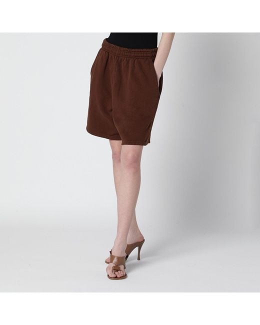 Entire studios Brown Cotton Jogging Shorts