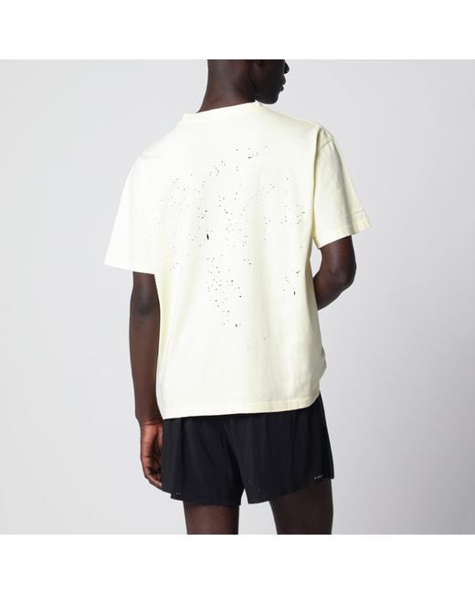 Satisfy White Light Mothtech T-Shirt With Perforations for men