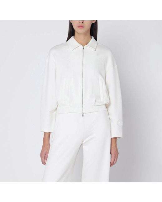 Max Mara White Cropped Sweatshirt