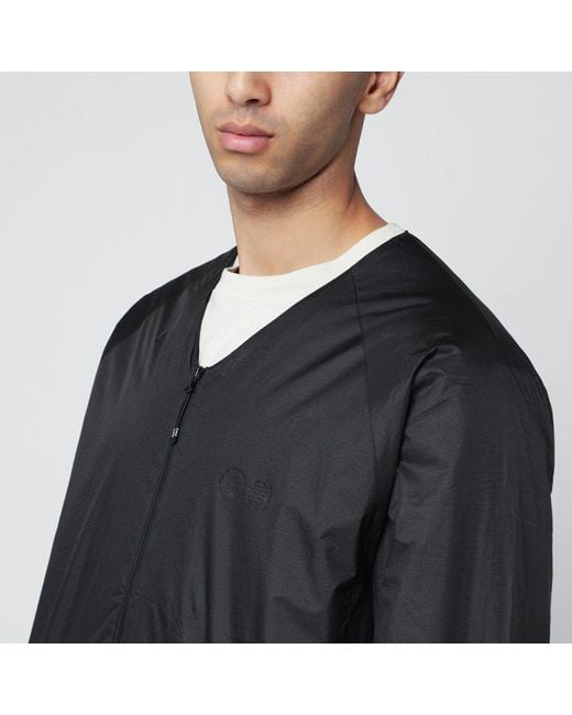 Purple Mountain Observatory Black Nylon Zip Up Jacket for men