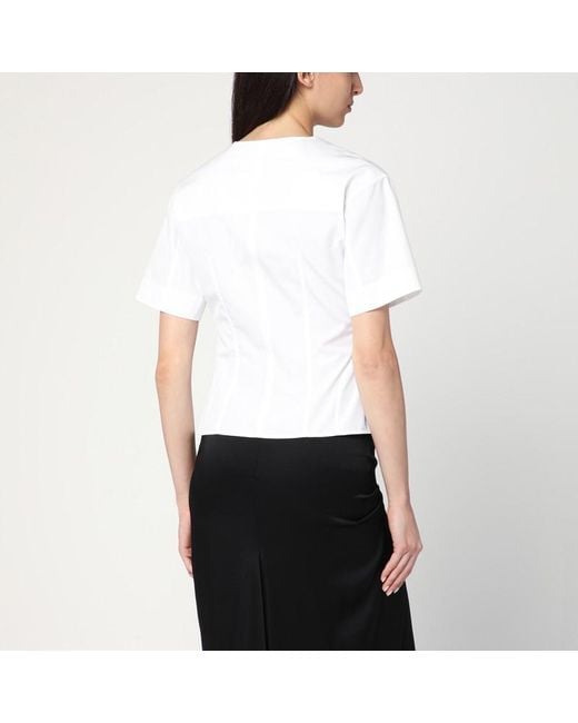 Alexander McQueen White Corset Shirt