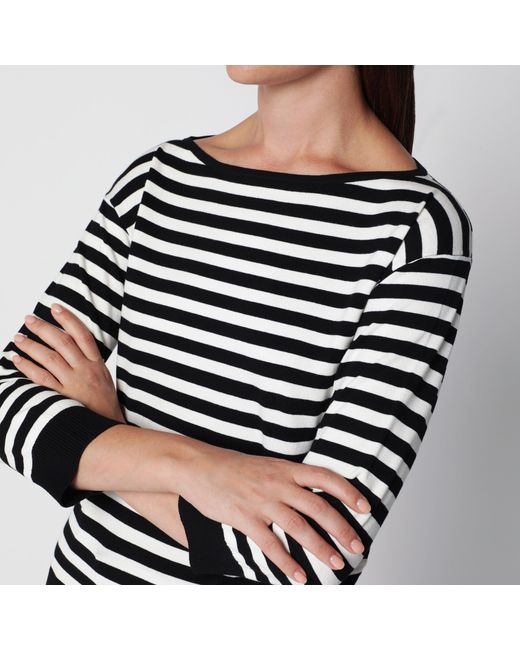 Weekend by Maxmara Black Ecru And Viscose Sweater