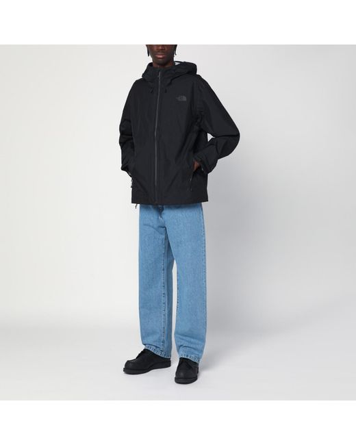 The North Face Black Windbreaker Jacket With Zipper for men