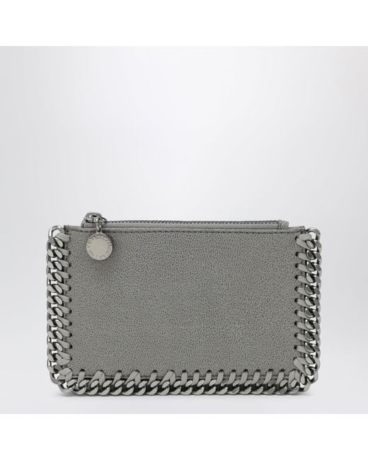 Stella McCartney Gray Light Falabella Card Holder
