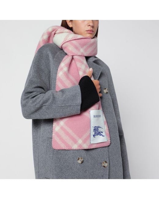 Sciarpa Check Rosa di Burberry in Pink