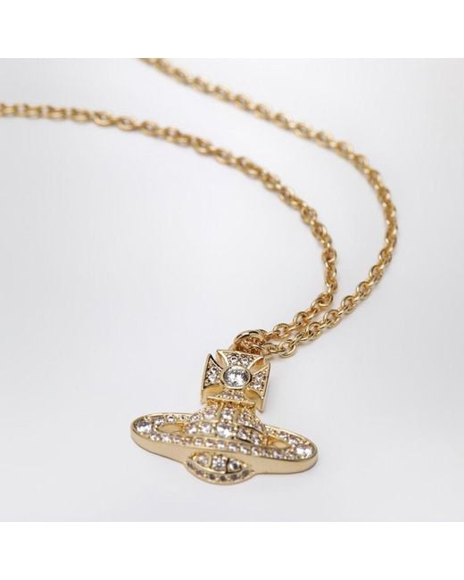 Collier Pendentif Orb Doré Avec Cristaux Vivienne Westwood en coloris Metallic