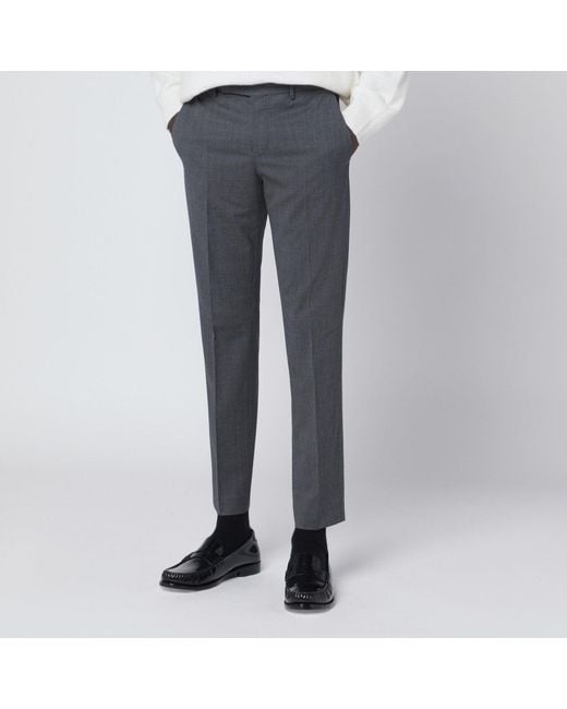 PT Torino Gray Dieci Trousers for men