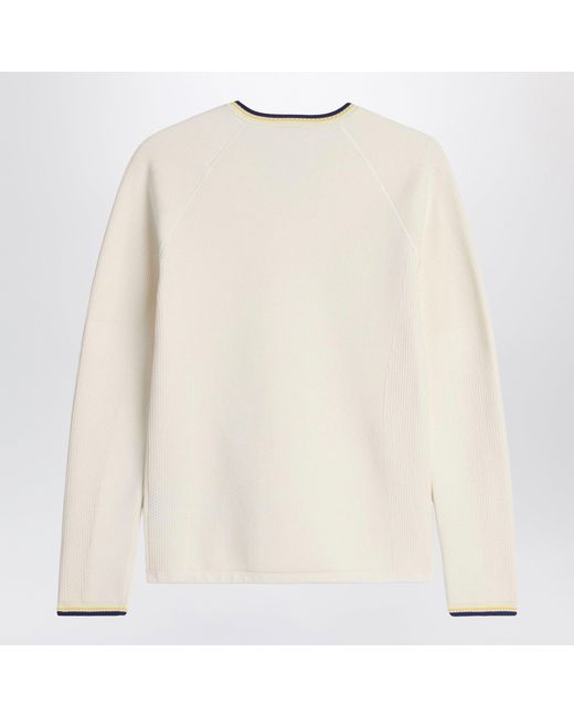 Adidas by Wales Bonner White Cream Nylon-Blend Sweater