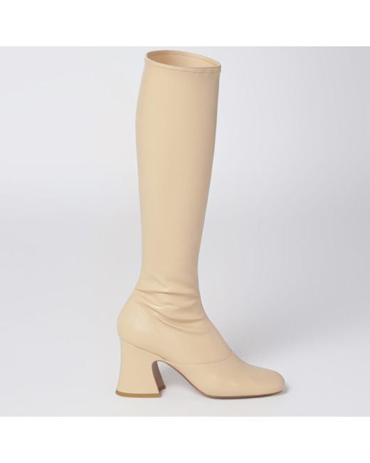 Chloé Natural Janis Heeled Boots
